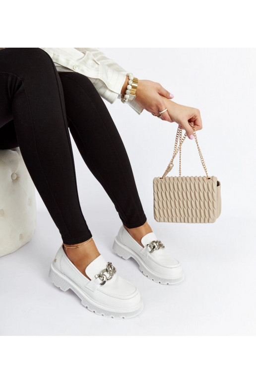 Baltie ādas mokasīni GOE LL2N4038